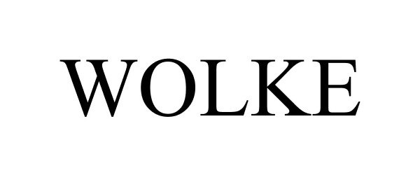 Trademark Logo WOLKE