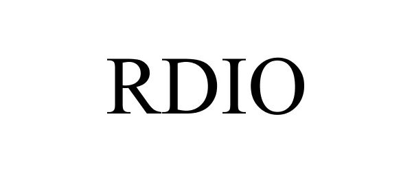 Trademark Logo RDIO