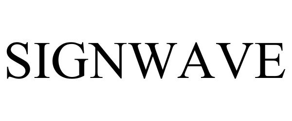 Trademark Logo SIGNWAVE