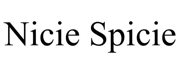 Trademark Logo NICIE SPICIE