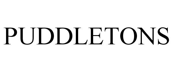 Trademark Logo PUDDLETONS