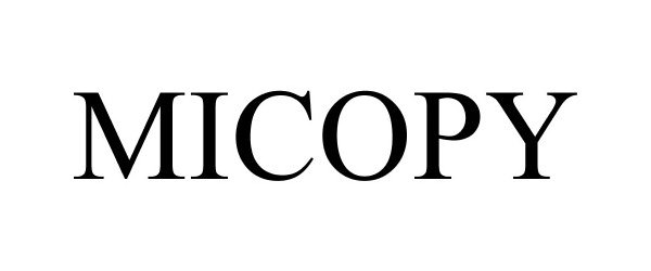 Trademark Logo MICOPY