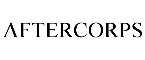 Trademark Logo AFTERCORPS
