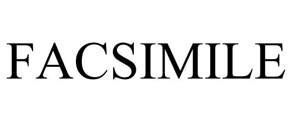 Trademark Logo FACSIMILE