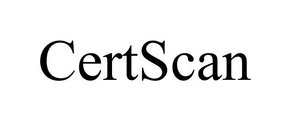 Trademark Logo CERTSCAN