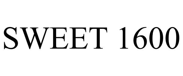 Trademark Logo SWEET 1600