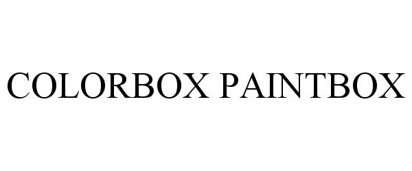  COLORBOX PAINTBOX