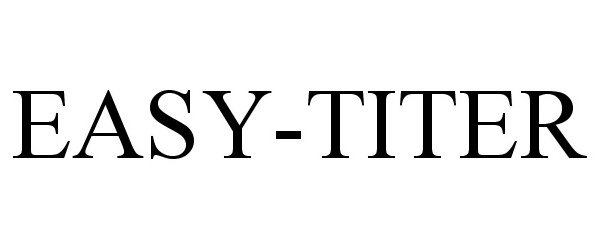 Trademark Logo EASY-TITER
