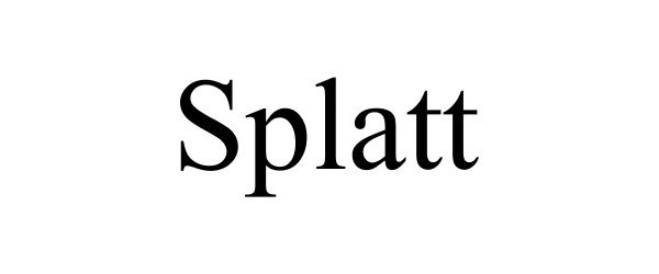 Trademark Logo SPLATT