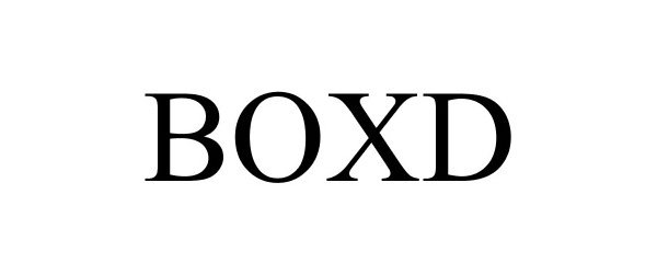 Trademark Logo BOXD