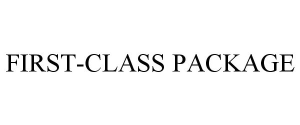 Trademark Logo FIRST-CLASS PACKAGE