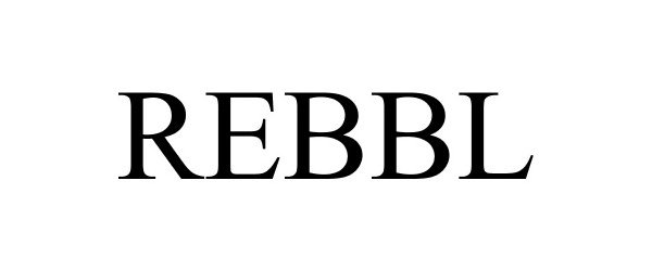 Trademark Logo REBBL