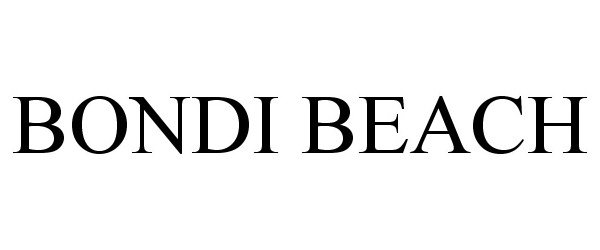 Trademark Logo BONDI BEACH