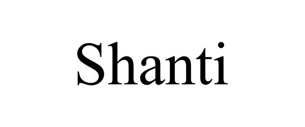 Trademark Logo SHANTI