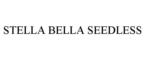  STELLA BELLA SEEDLESS