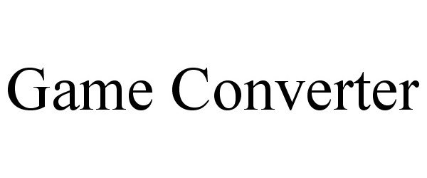 Trademark Logo GAME CONVERTER