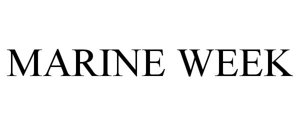 Trademark Logo MARINE WEEK