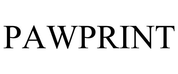 Trademark Logo PAWPRINT