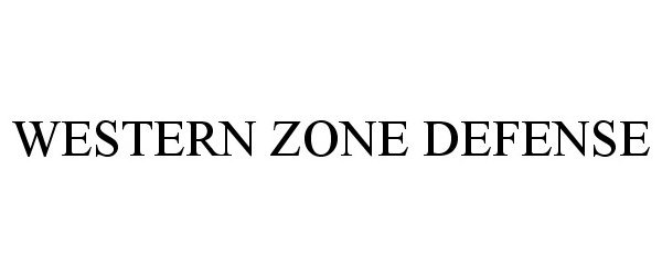  WESTERN ZONE DEFENSE