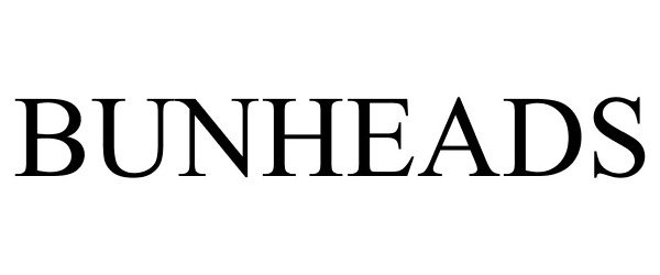 Trademark Logo BUNHEADS
