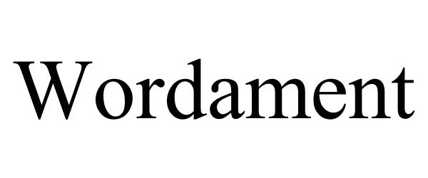 Trademark Logo WORDAMENT