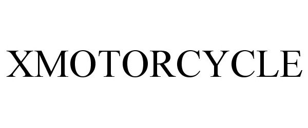 Trademark Logo XMOTORCYCLE