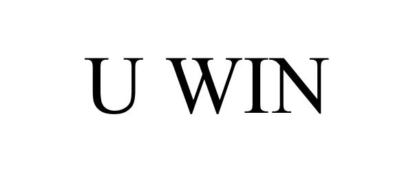 Trademark Logo U WIN