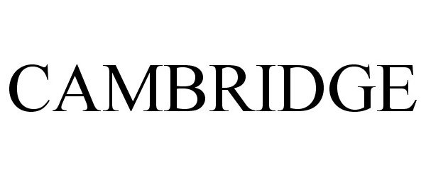 Trademark Logo CAMBRIDGE