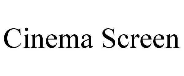 Trademark Logo CINEMA SCREEN