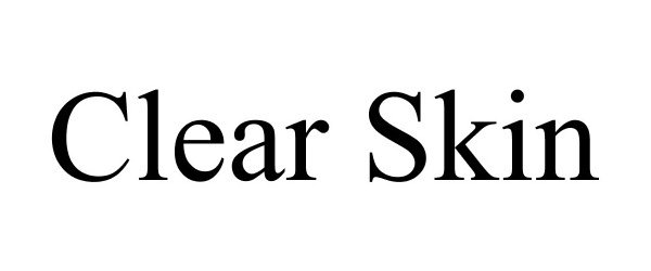Trademark Logo CLEAR SKIN