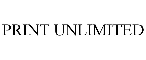 Trademark Logo PRINT UNLIMITED