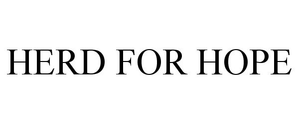 Trademark Logo HERD FOR HOPE