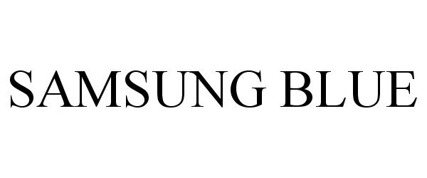 Trademark Logo SAMSUNG BLUE