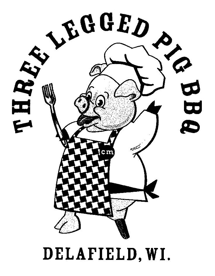  THREE LEGGED PIG BBQ CM DELAFIELD, WI.