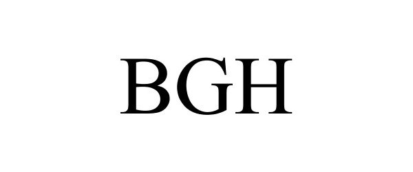 Trademark Logo BGH