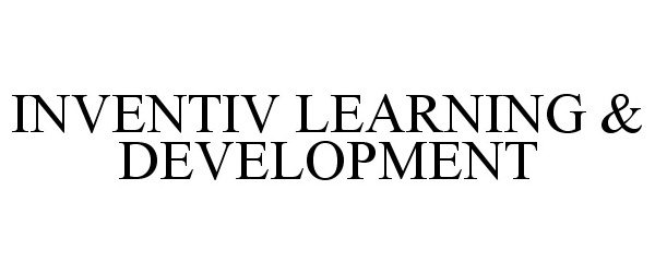 Trademark Logo INVENTIV LEARNING &amp; DEVELOPMENT