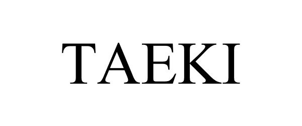 Trademark Logo TAEKI