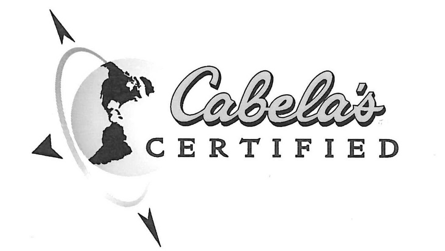 Trademark Logo CABELA'S CERTIFIED