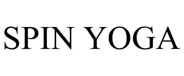 Trademark Logo SPIN YOGA