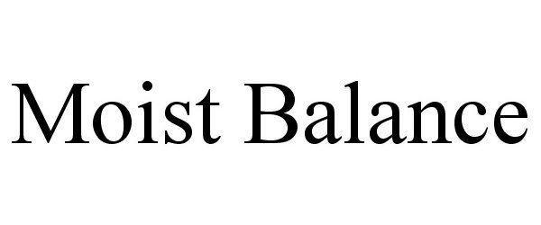 Trademark Logo MOIST BALANCE