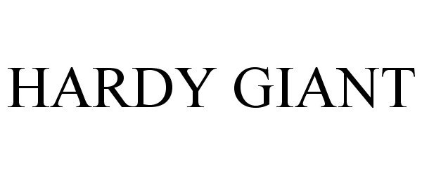 Trademark Logo HARDY GIANT