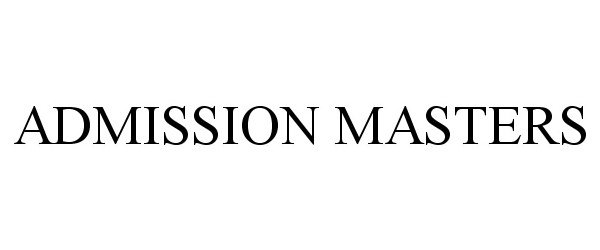 Trademark Logo ADMISSION MASTERS