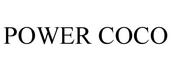 Trademark Logo POWER COCO
