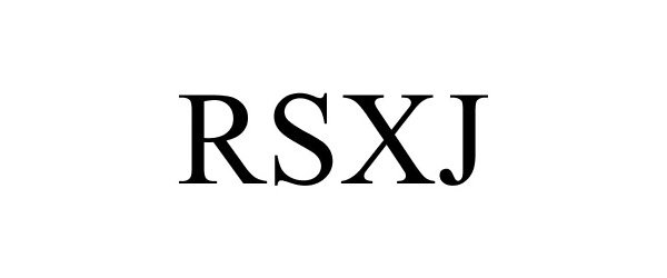 Trademark Logo RSXJ