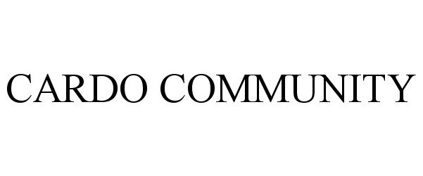  CARDO COMMUNITY