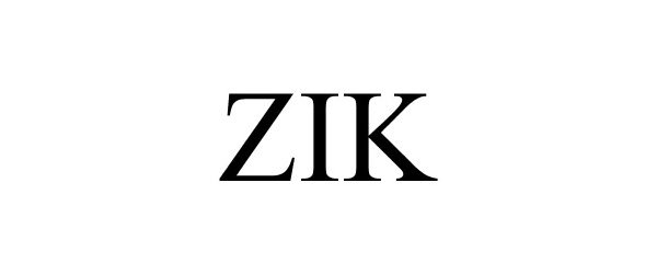Trademark Logo ZIK