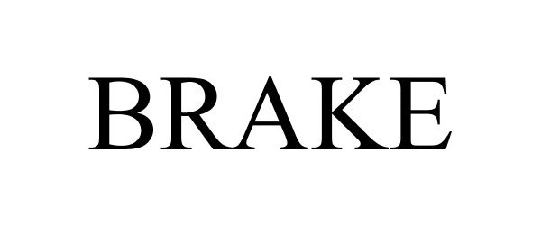 Trademark Logo BRAKE