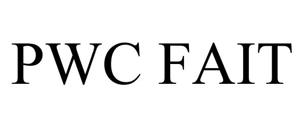 Trademark Logo PWC FAIT