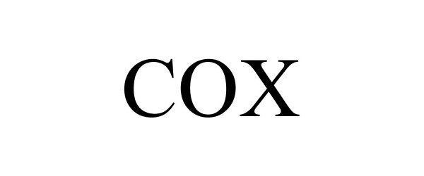 Trademark Logo COX