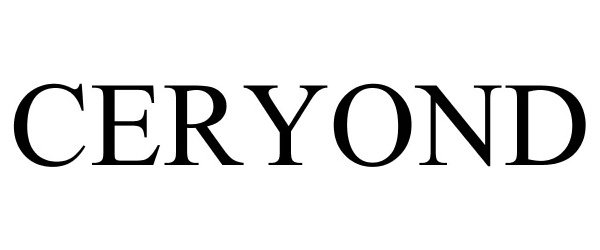 Trademark Logo CERYOND